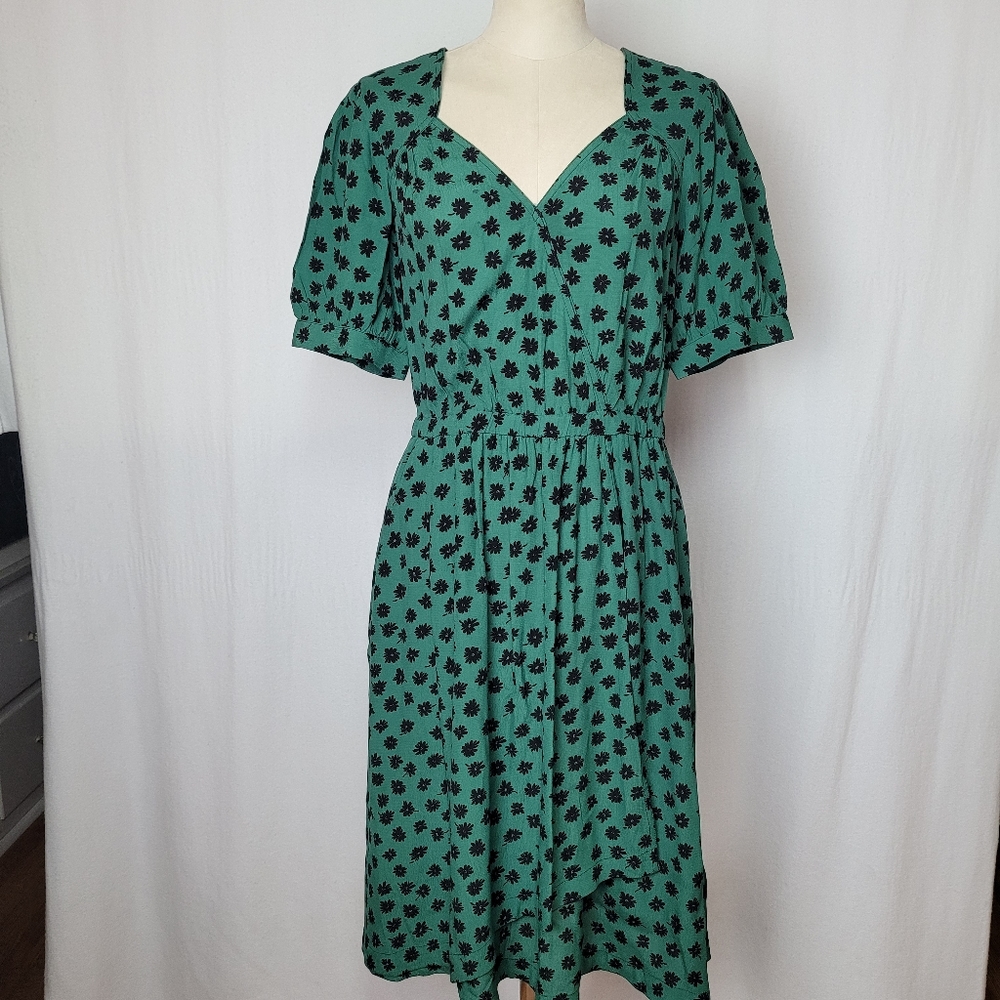 MAEVE green dress by Anthropologie